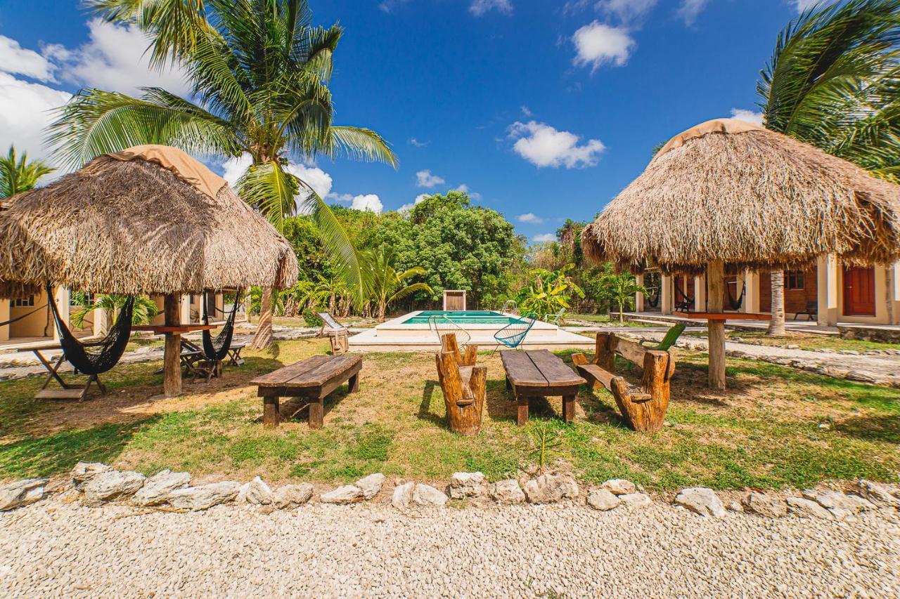 Posada Palmar Bacalar Kültér fotó